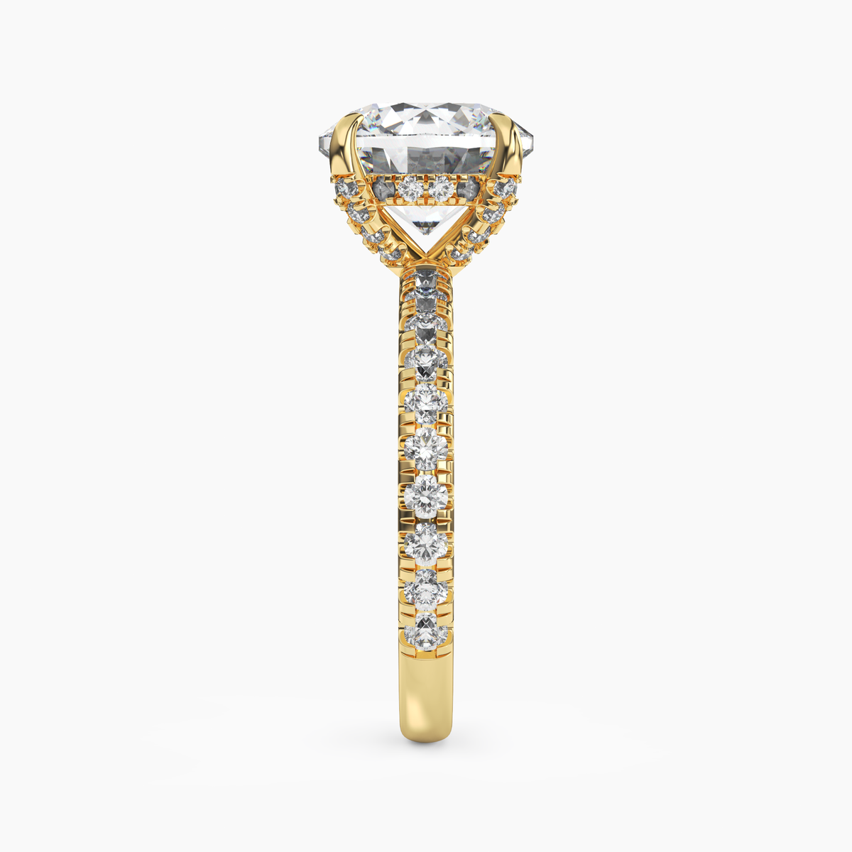 OBSER085 - Breeze Round engagement ring setting view 6