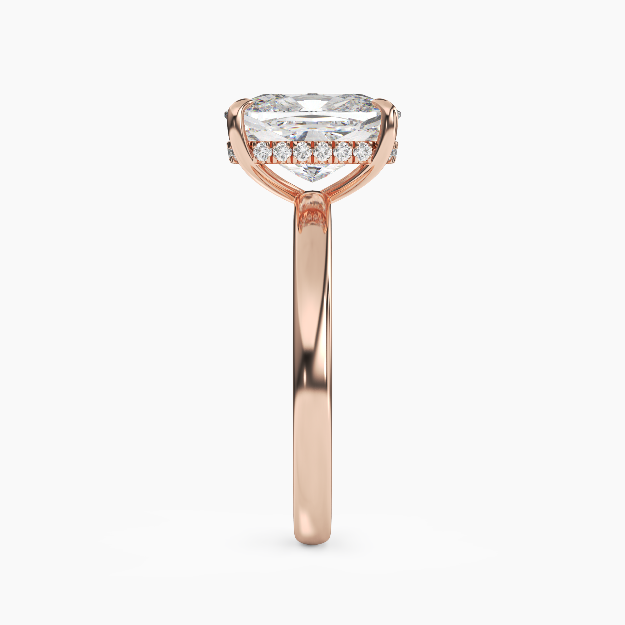 OBSER084 - Lyric Cushion engagement ring setting view 9