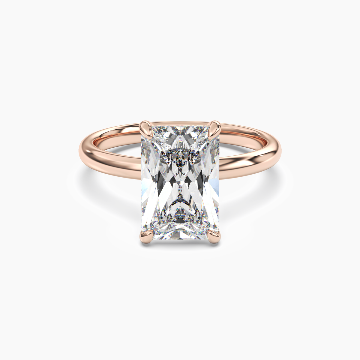 OBSER046 - Lyric Radiant engagement ring setting view 7