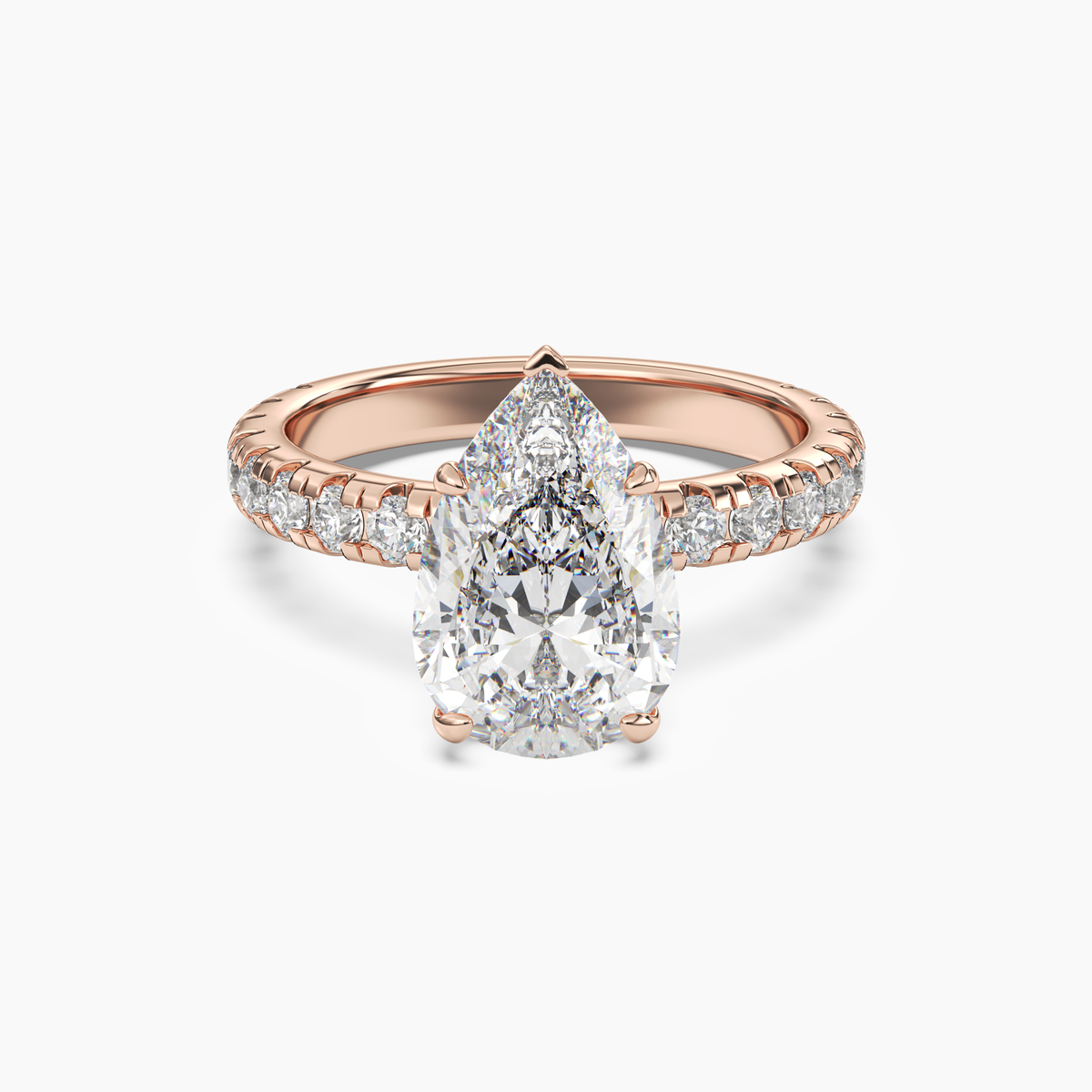 OBSER114 - Oasis Pear engagement ring setting view 7