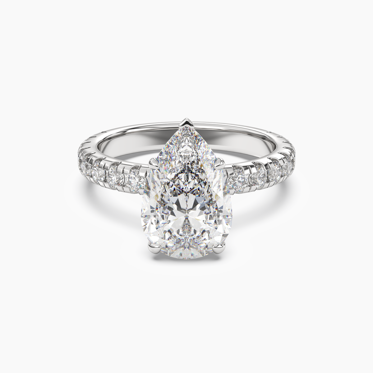 OBSER114 - Oasis Pear engagement ring setting view 1