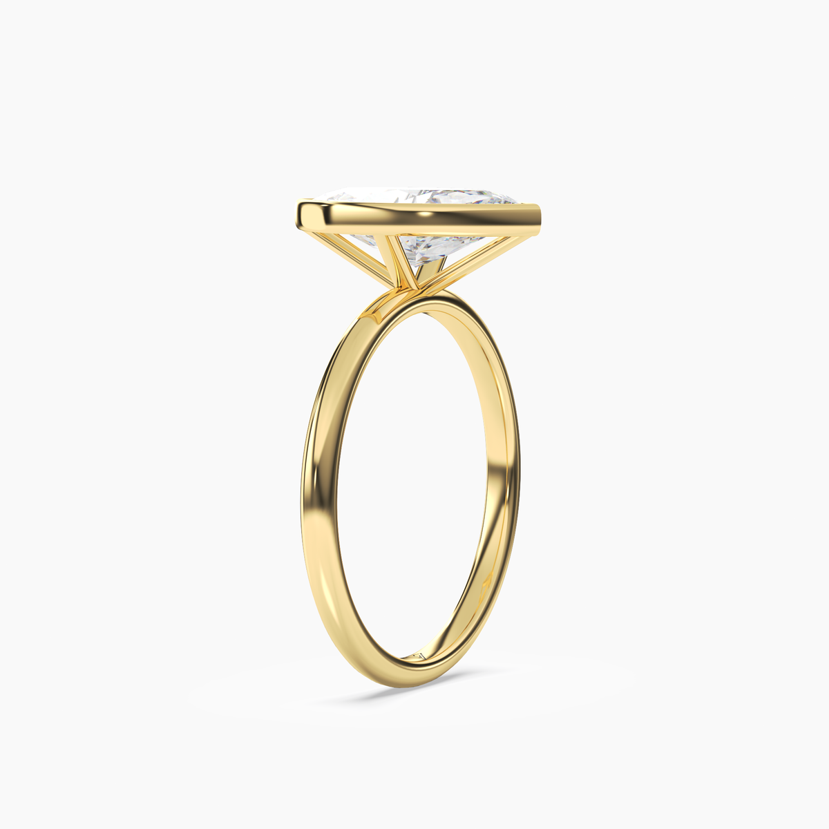 OBSER210 - Bezel Marquise engagement ring setting view 5