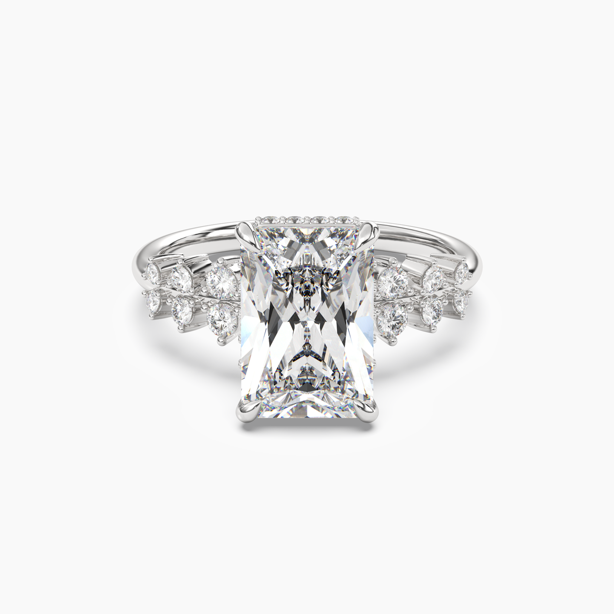 OBSER053 - Violet Radiant engagement ring setting view 1