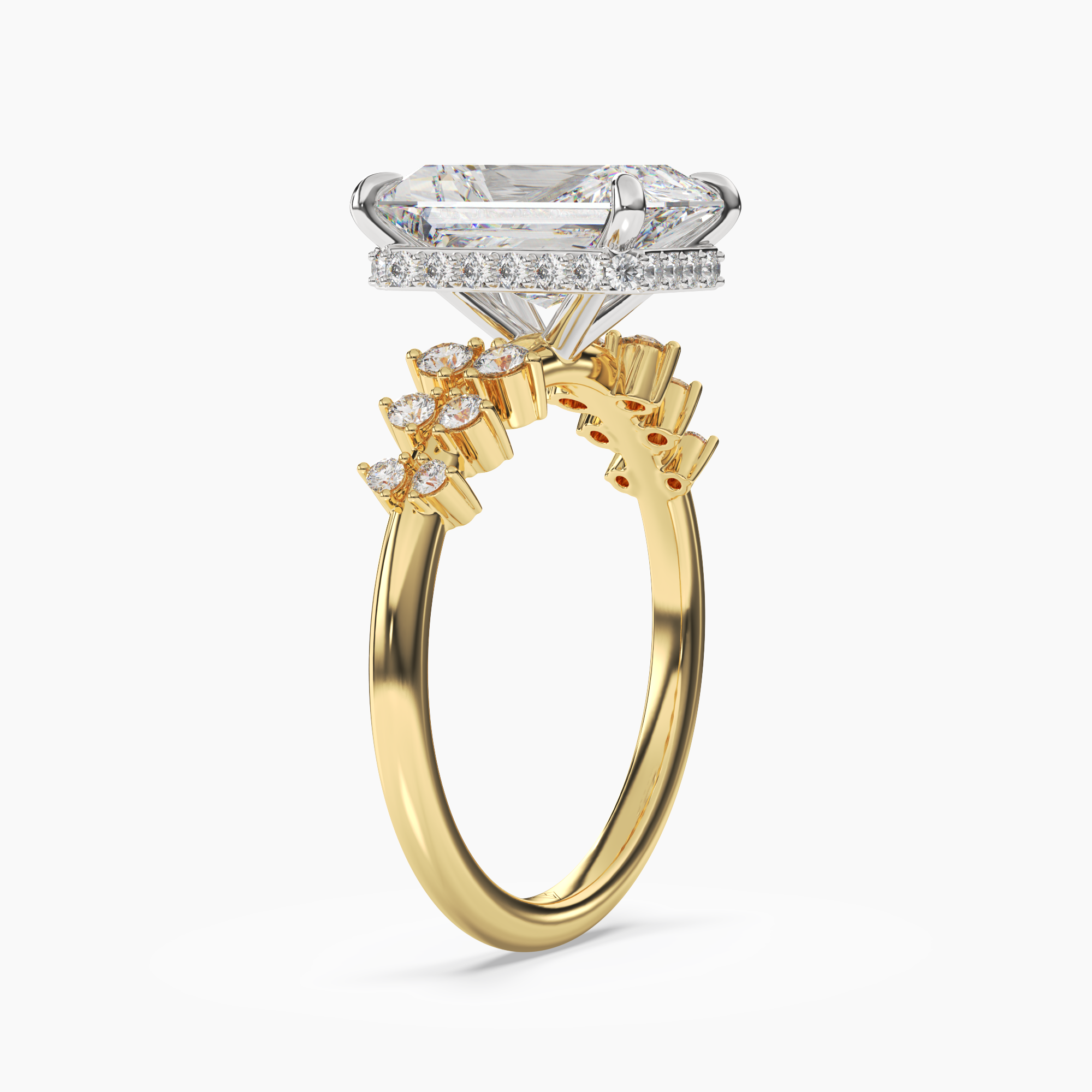 OBSER053 - Violet Radiant engagement ring setting view 5