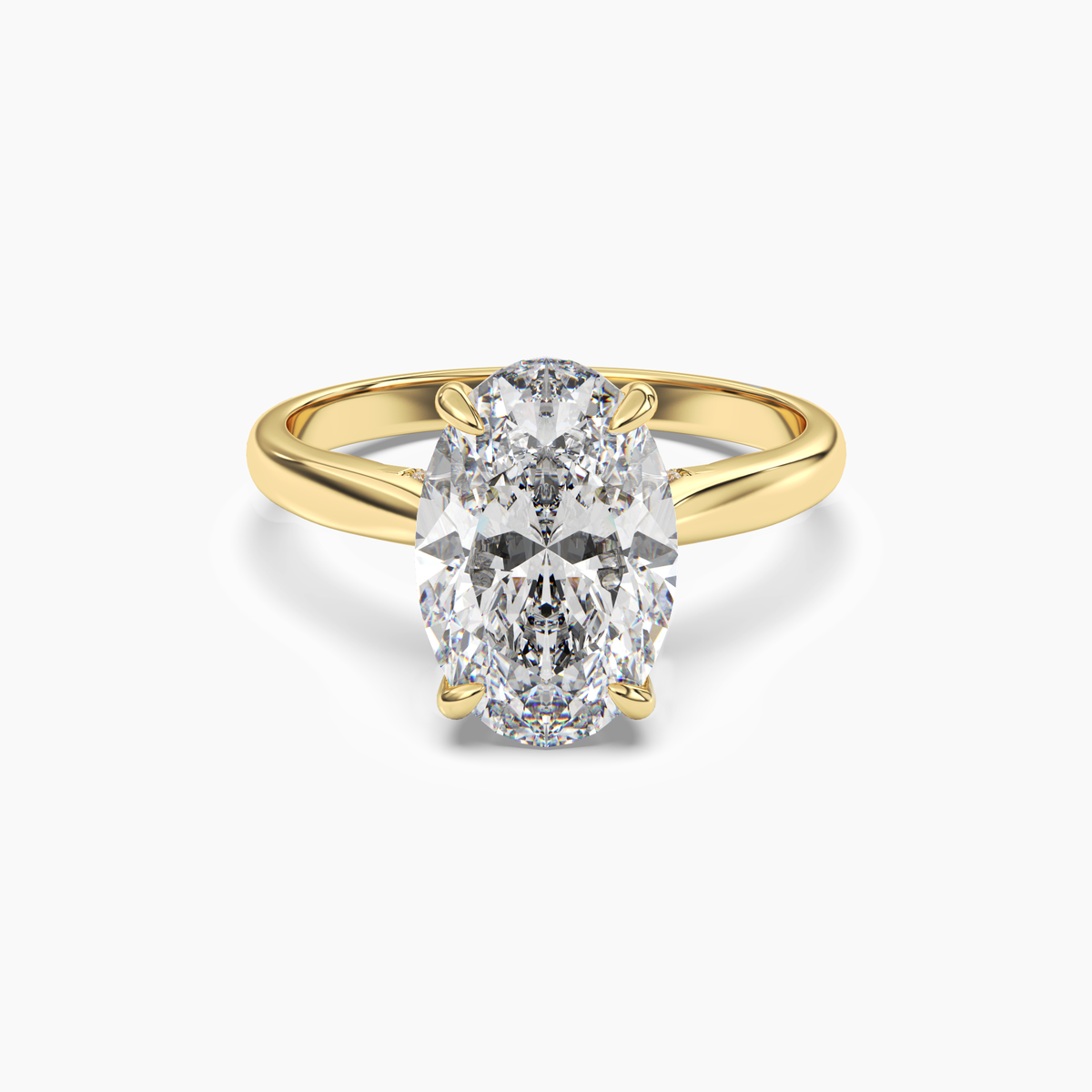OBSER020 - Hestia Oval engagement ring setting view 4