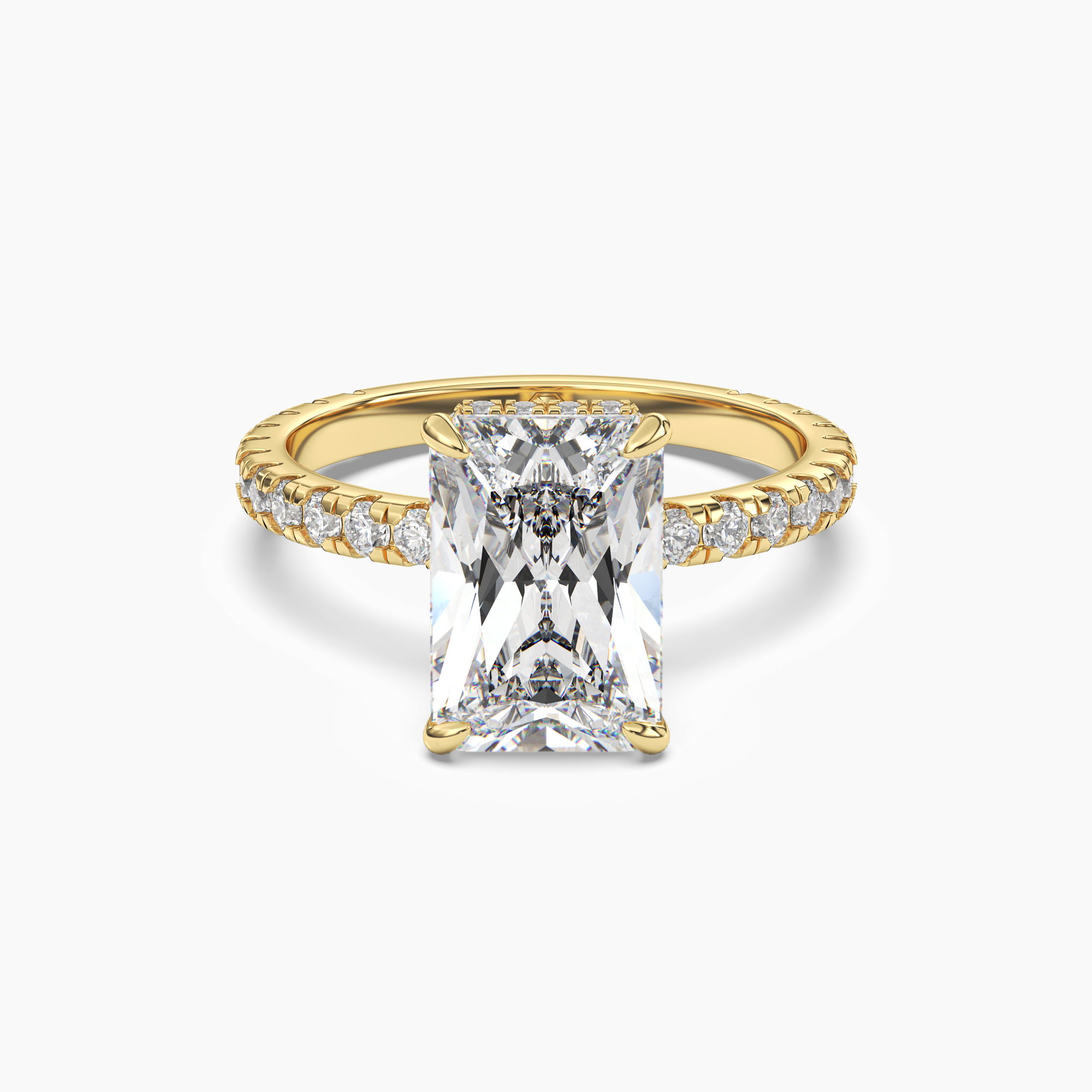 OBSER007 - Fresco Radiant engagement ring setting view 4