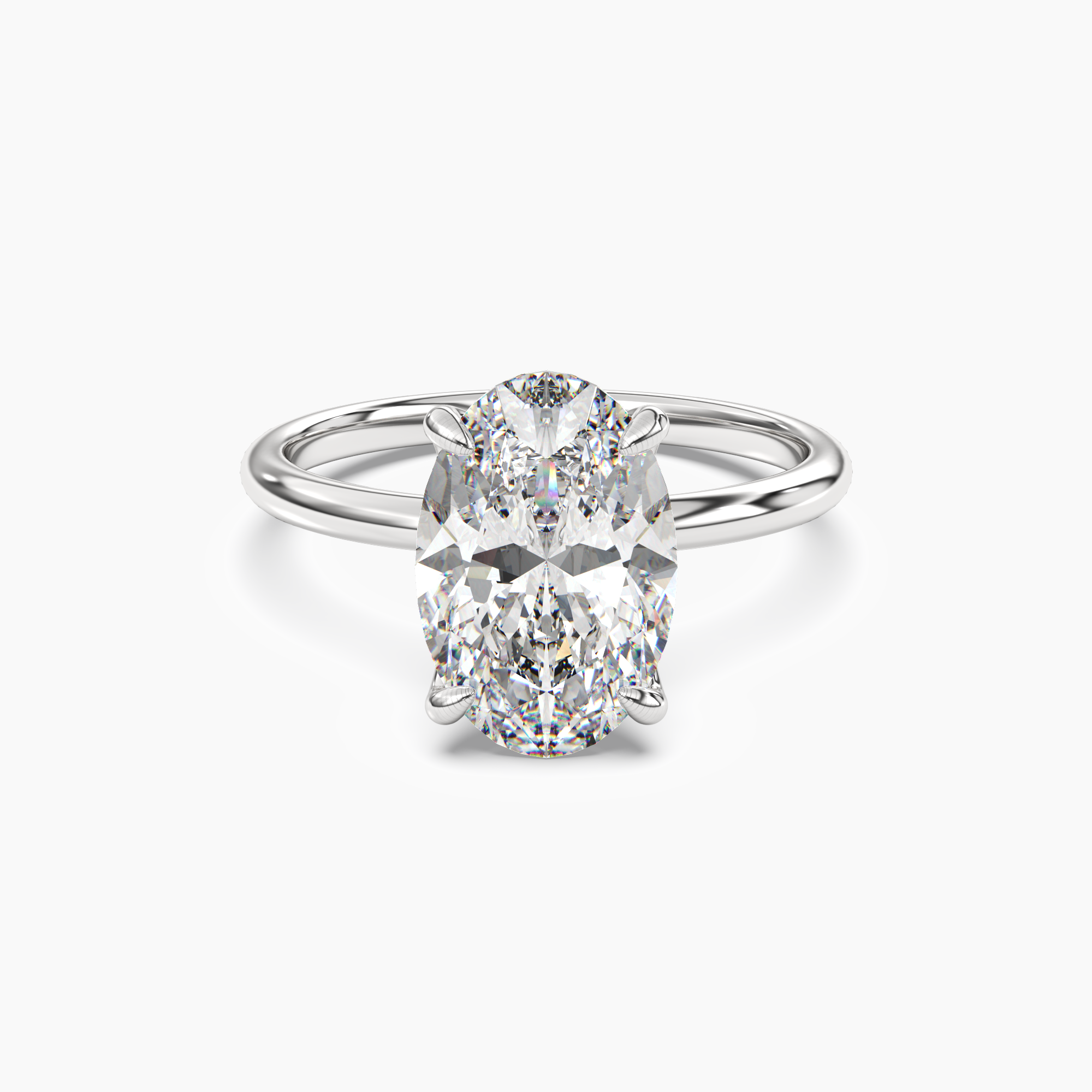 OBSER044 - Brielle Oval engagement ring setting view 1