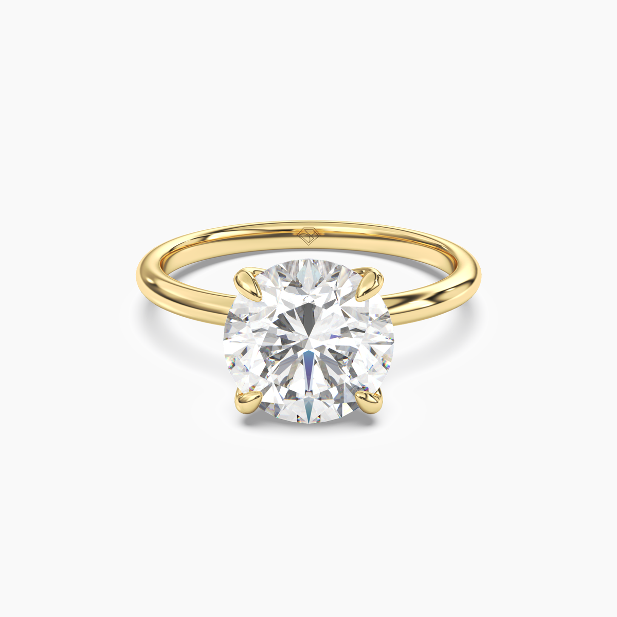 OBSER042 - Brielle Round engagement ring setting view 4