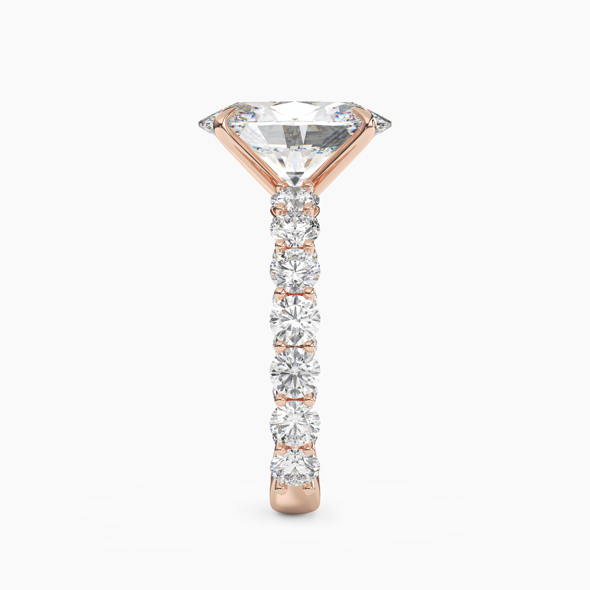 OBSER121 - Blossom Oval engagement ring setting view 9