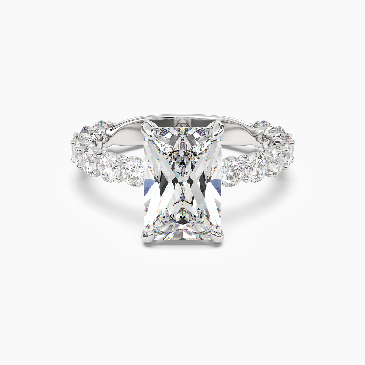 OBSER051 - Blossom Radiant engagement ring setting view 1