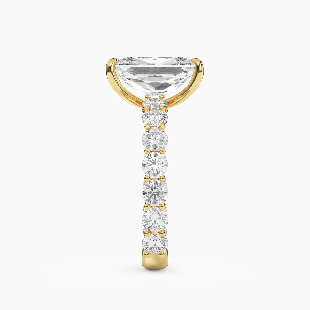 OBSER051 - Blossom Radiant engagement ring setting view 6