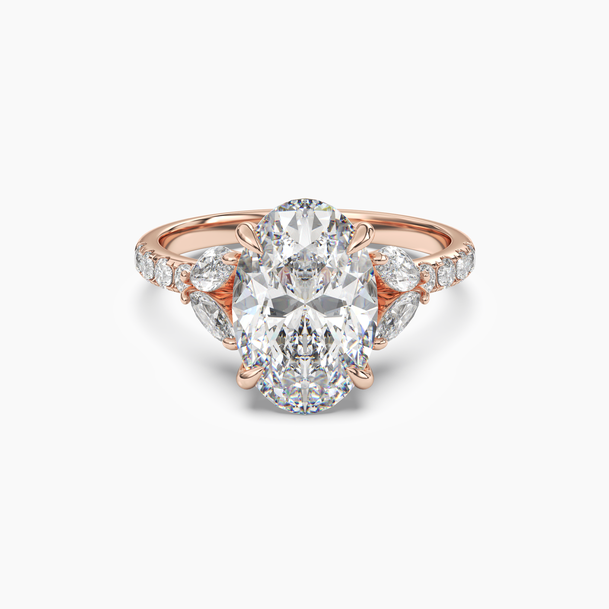 OBSER120 - Mirage Oval engagement ring setting view 7