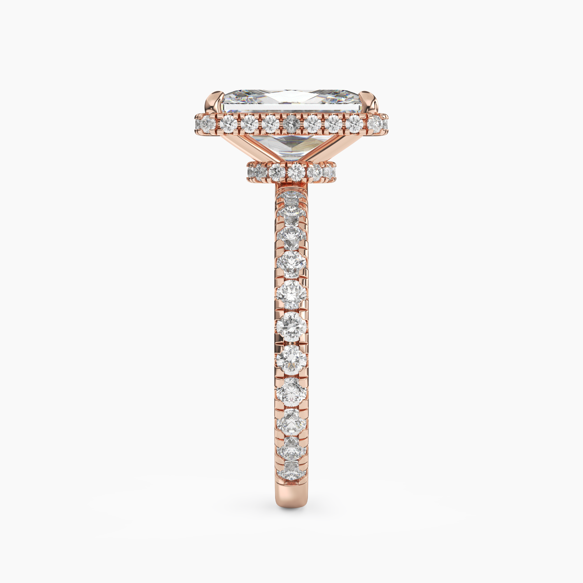OBSER040 - Mirabel Radiant engagement ring setting view 9