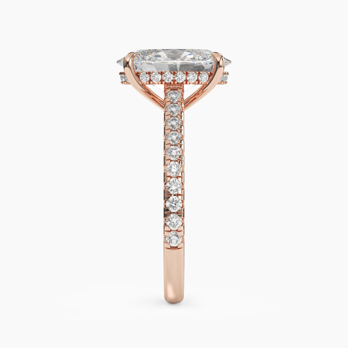 OBSER113 - Lunaris Oval engagement ring setting view 9