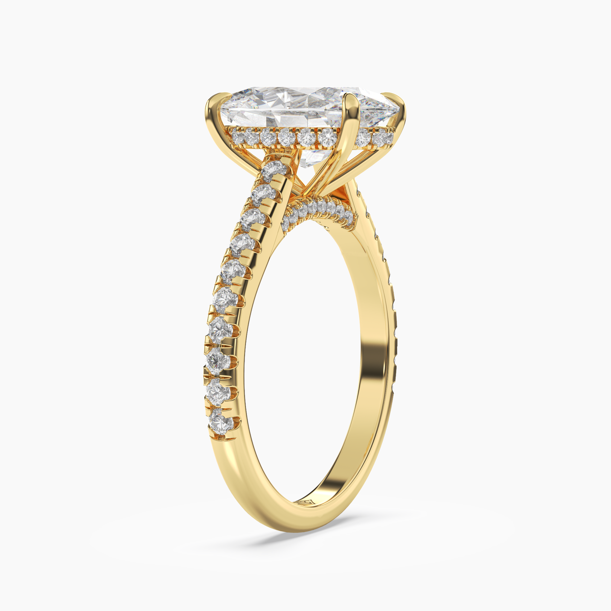 OBSER113 - Lunaris Oval engagement ring setting view 5
