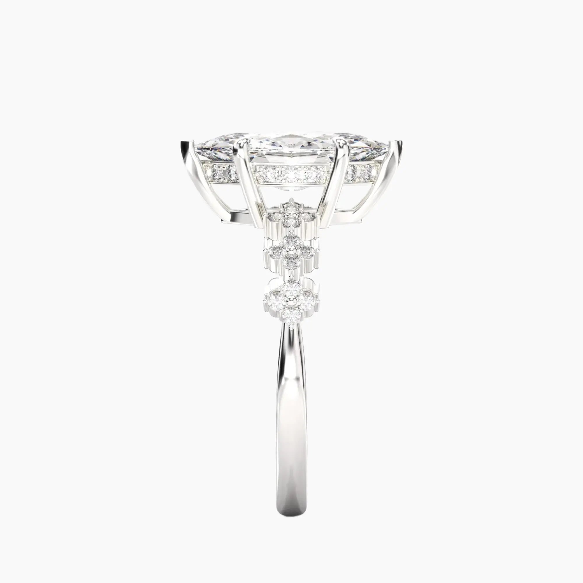 OBSER077 - Starveil Marquise engagement ring setting view 3