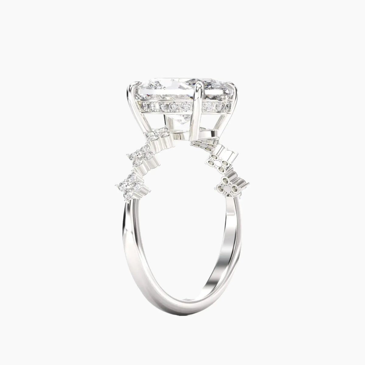 OBSER203 - Starveil Oval engagement ring setting view 2