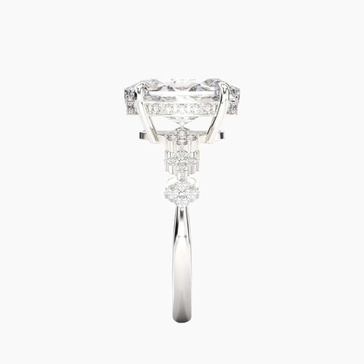 OBSER203 - Starveil Oval engagement ring setting view 3