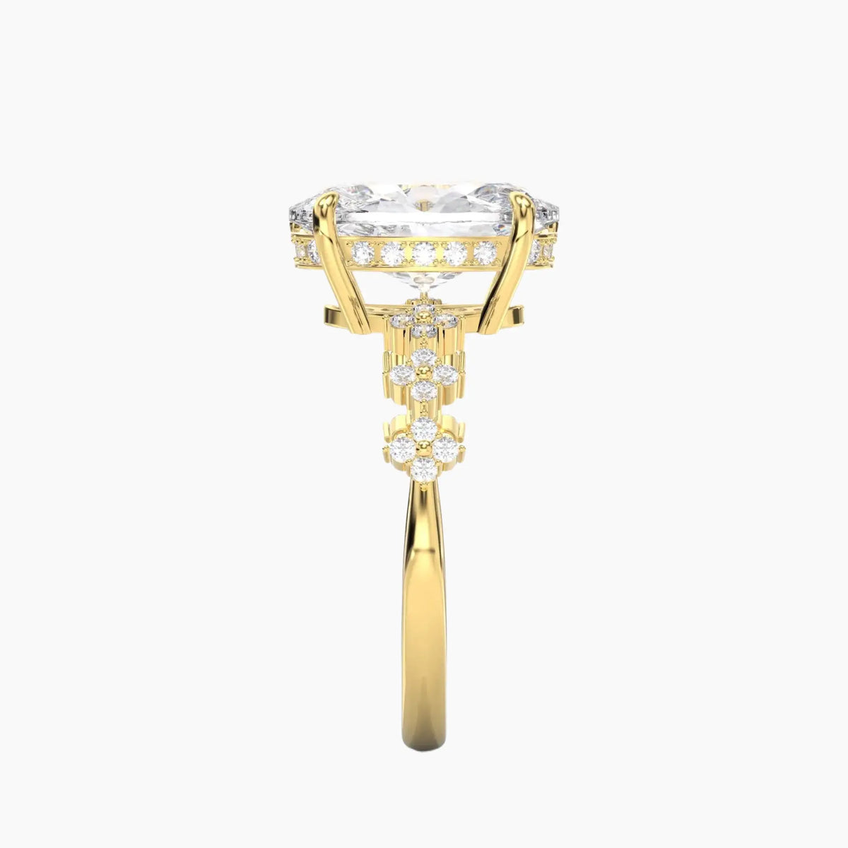 OBSER203 - Starveil Oval engagement ring setting view 6