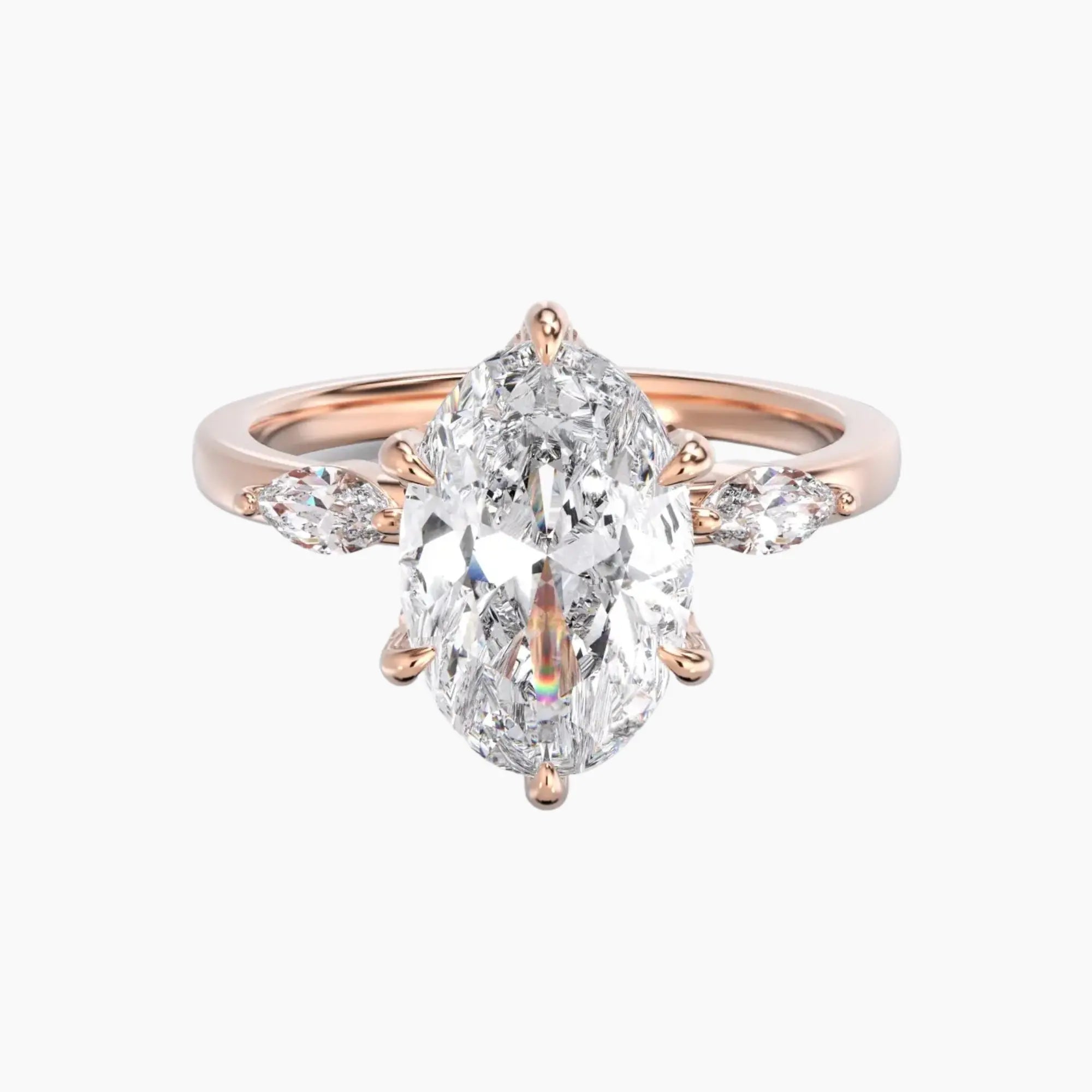 OBSER030 - Auracle Oval engagement ring setting view 7