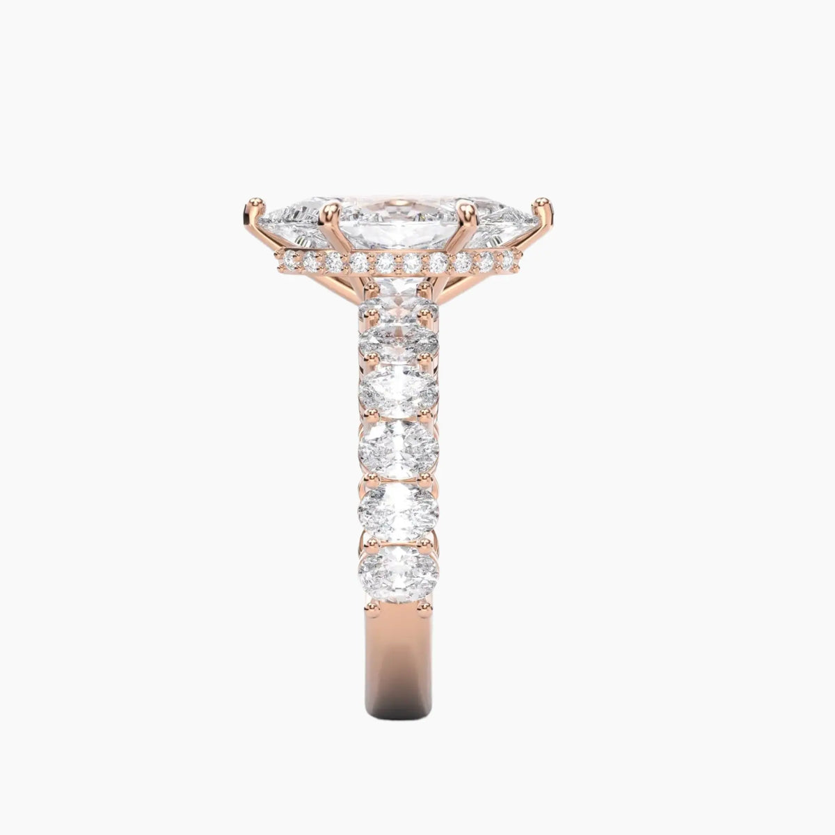 OBSER196 - Celestia Marquise engagement ring setting view 9