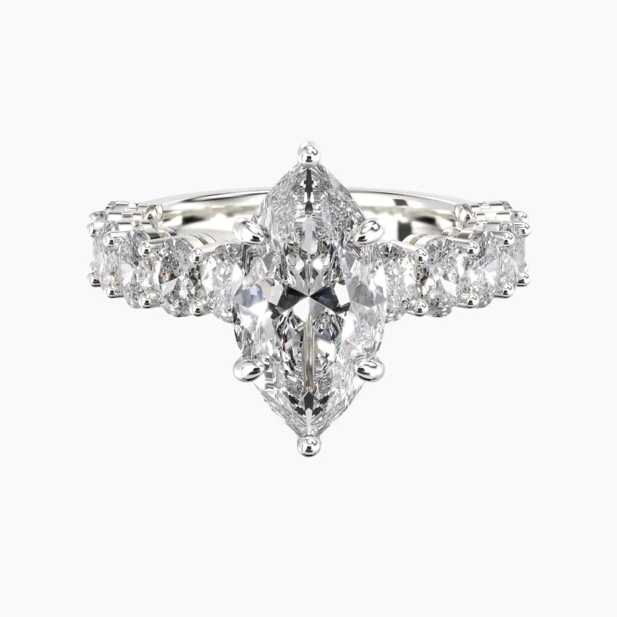 OBSER196 - Celestia Marquise engagement ring setting view 1