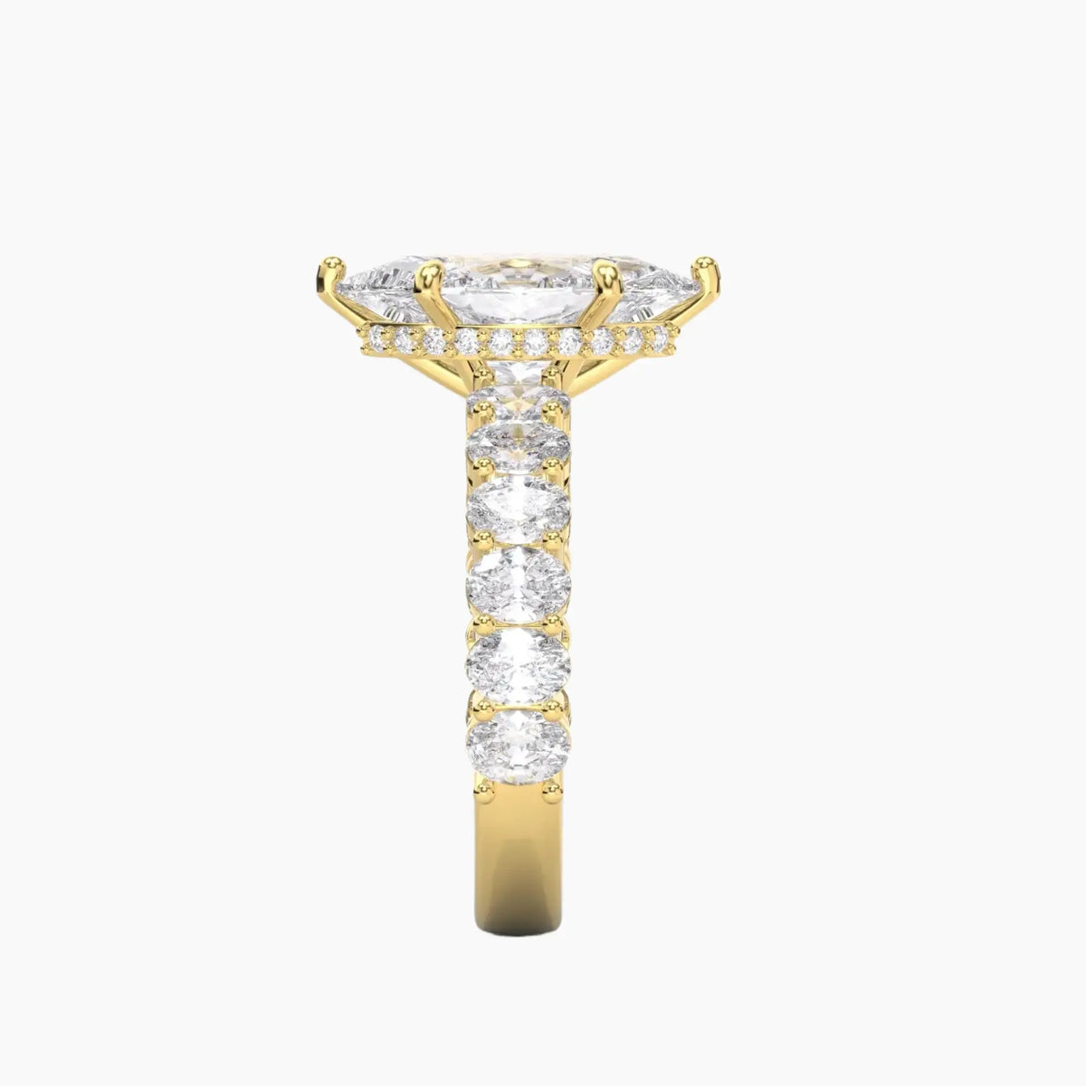 OBSER196 - Celestia Marquise engagement ring setting view 6