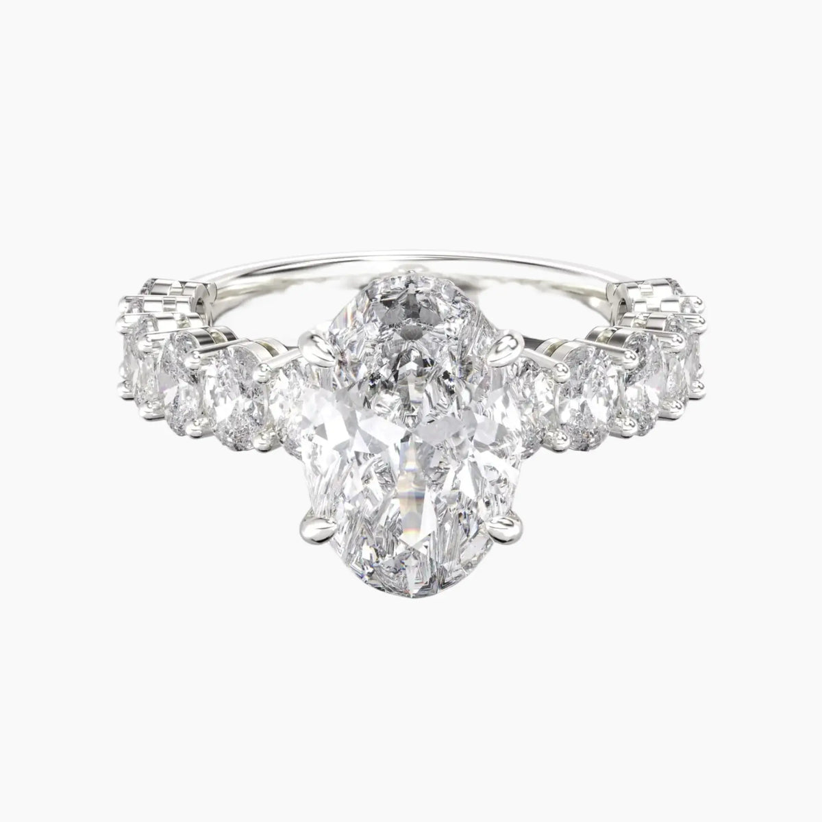 OBSER110 - Celestia Oval engagement ring setting view 1