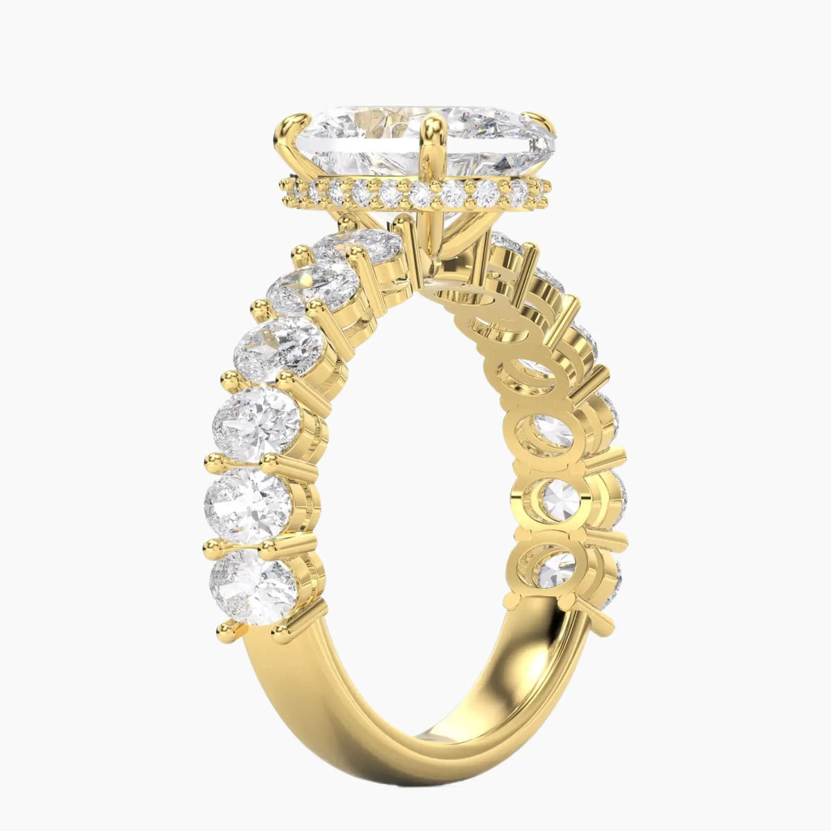OBSER110 - Celestia Oval engagement ring setting view 5