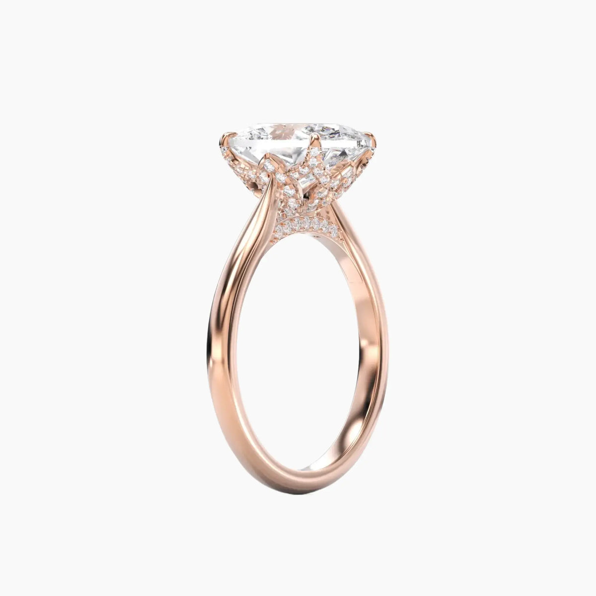 OBSER193 - Rosette Oval engagement ring setting view 8