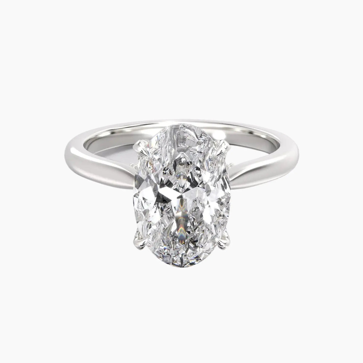 OBSER193 - Rosette Oval engagement ring setting view 1