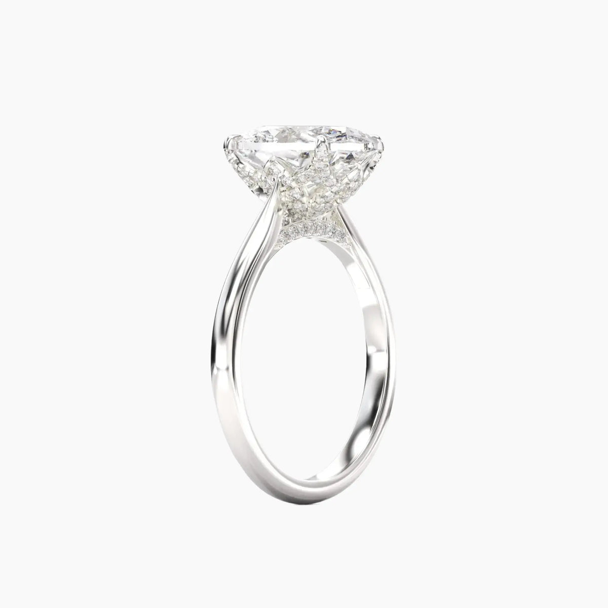 OBSER193 - Rosette Oval engagement ring setting view 2