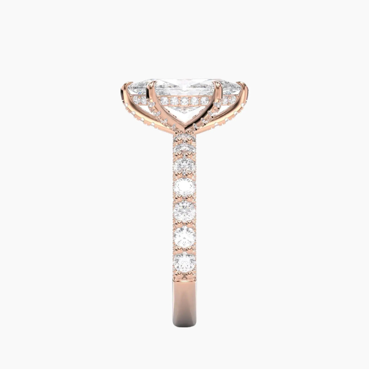 OBSER191 - Lustre Marquise engagement ring setting view 9
