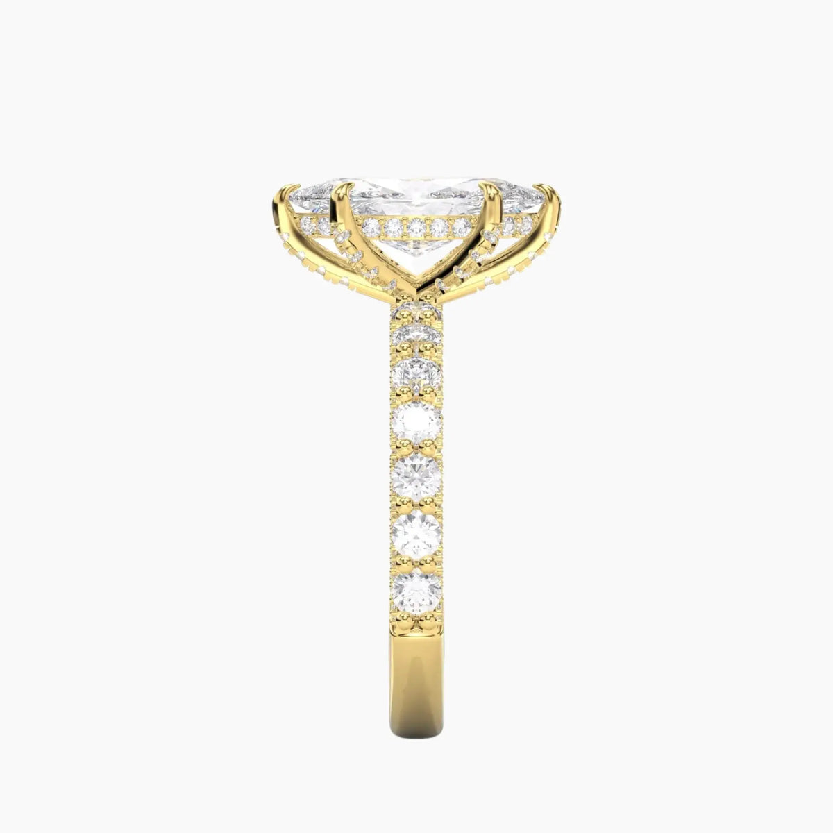 OBSER191 - Lustre Marquise engagement ring setting view 6