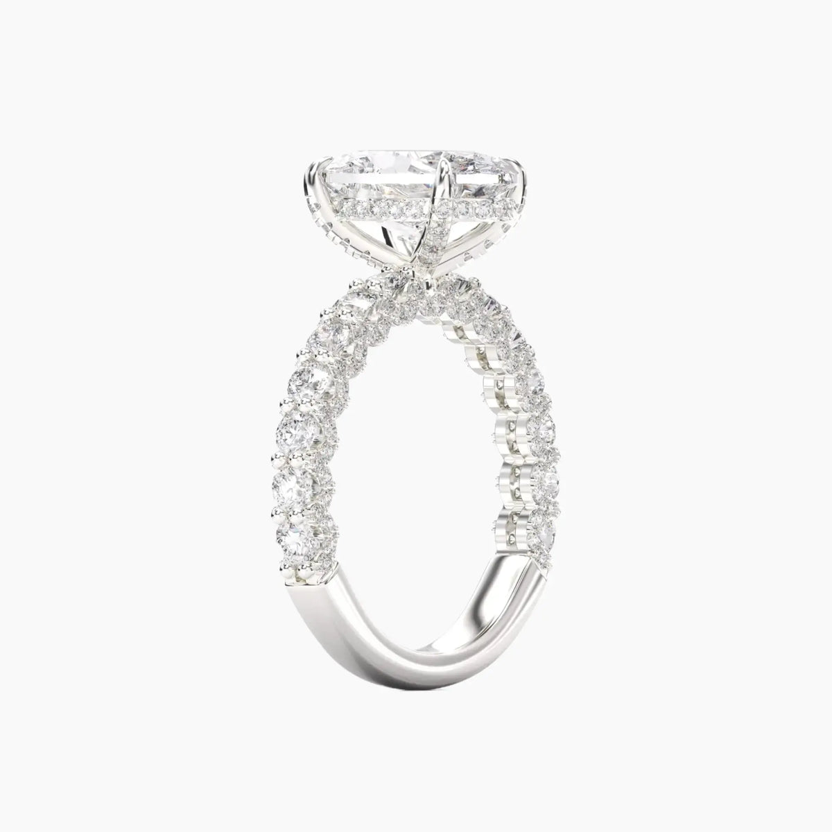OBSER109 - Lustre Oval engagement ring setting view 2