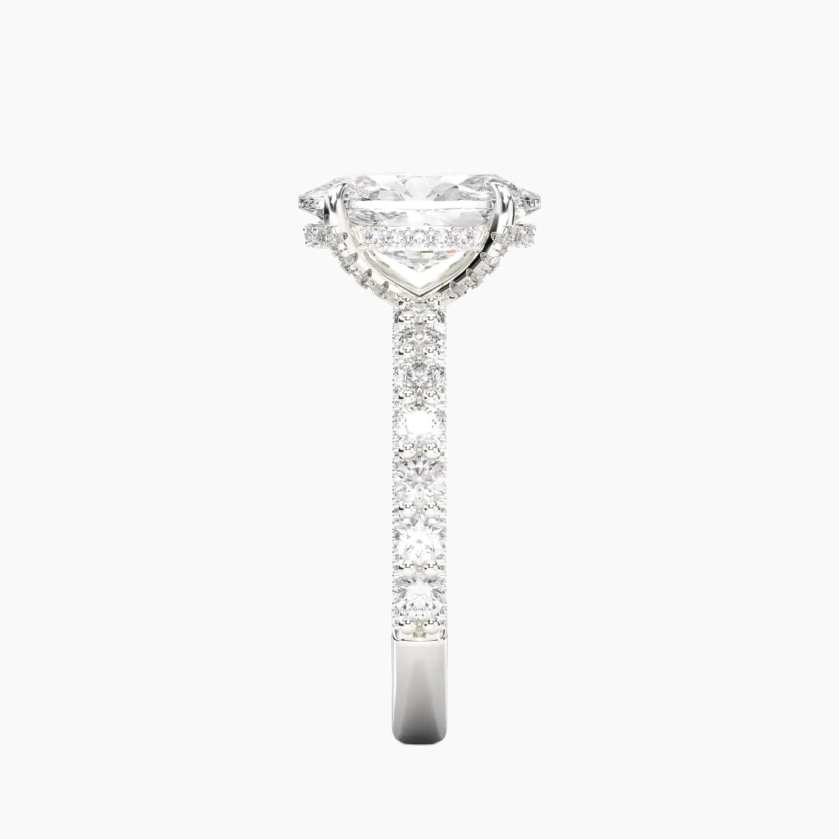 OBSER109 - Lustre Oval engagement ring setting view 3