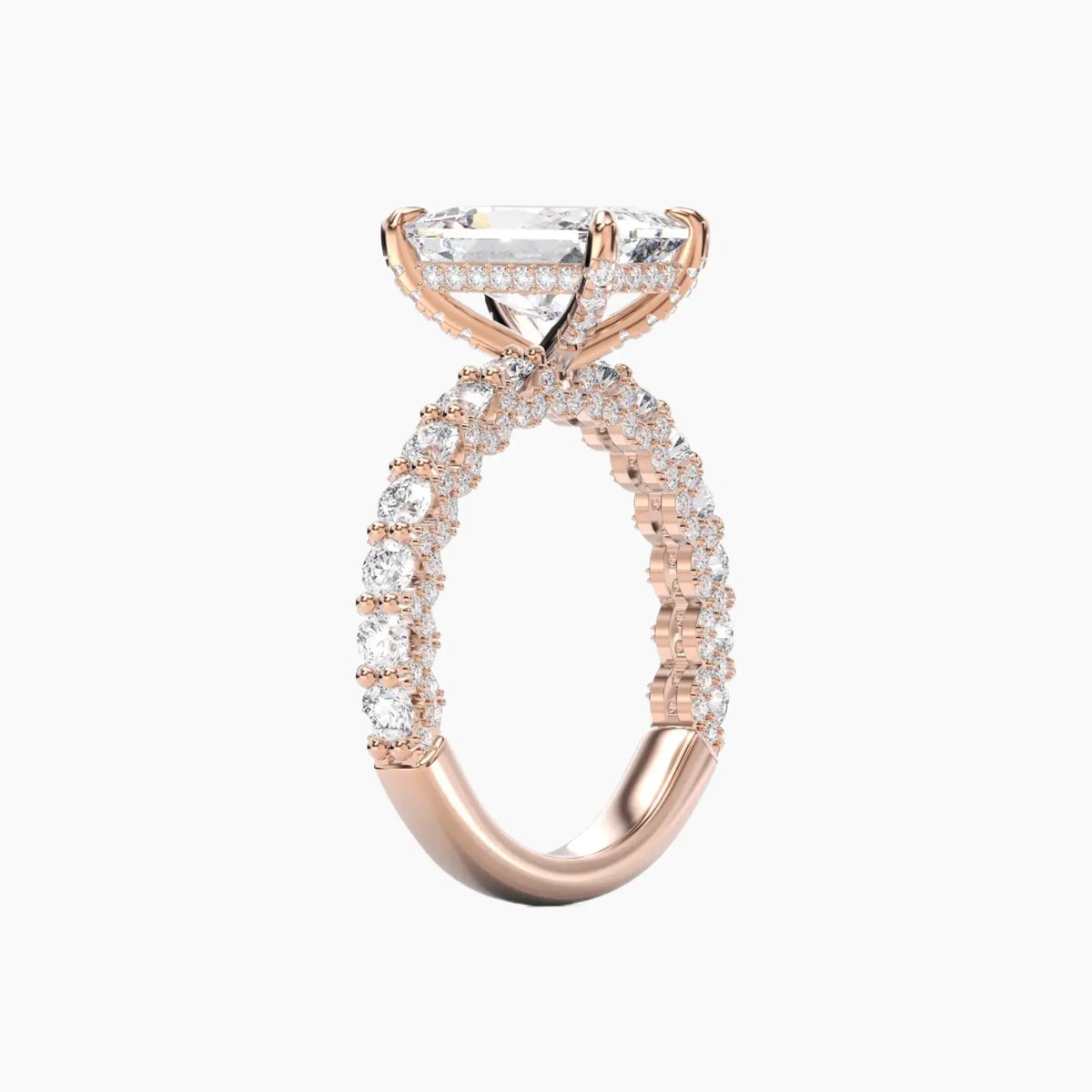 OBSER075 - Lustre Radiant engagement ring setting view 8