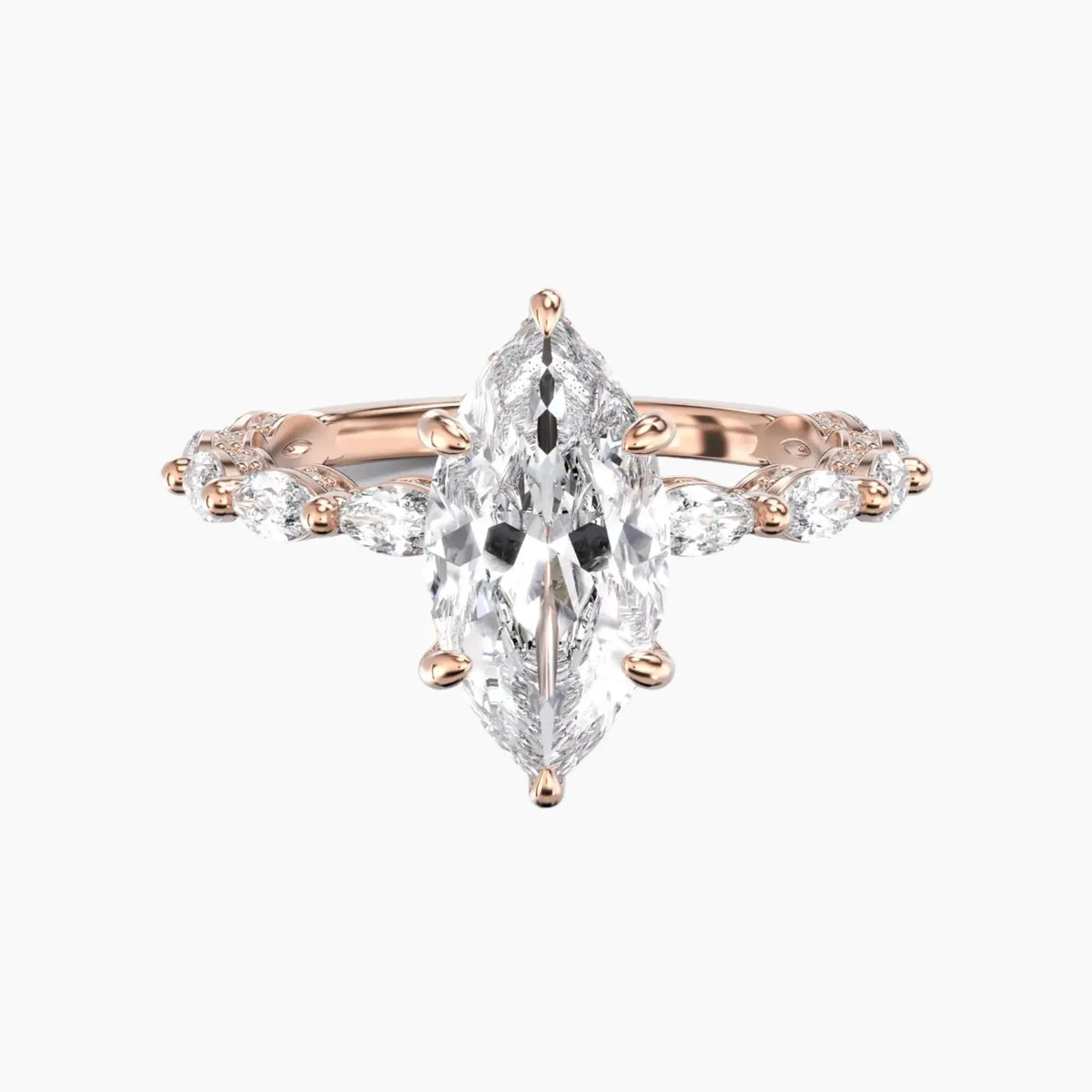 OBSER026 - Twinkle Marquise engagement ring setting view 7