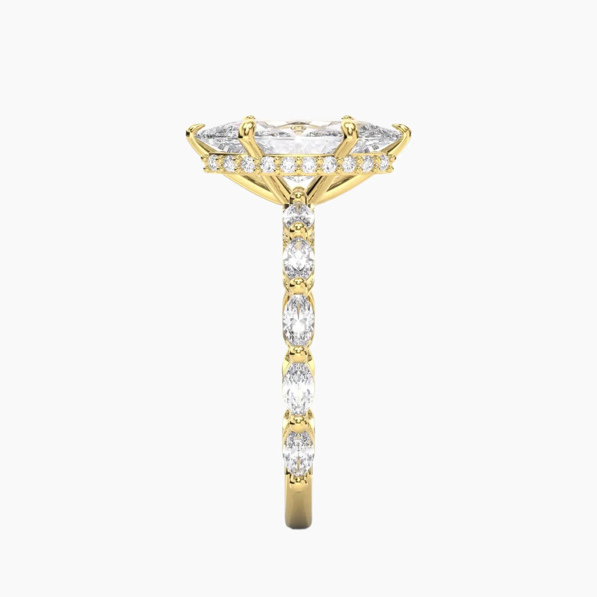 OBSER026 - Twinkle Marquise engagement ring setting view 6