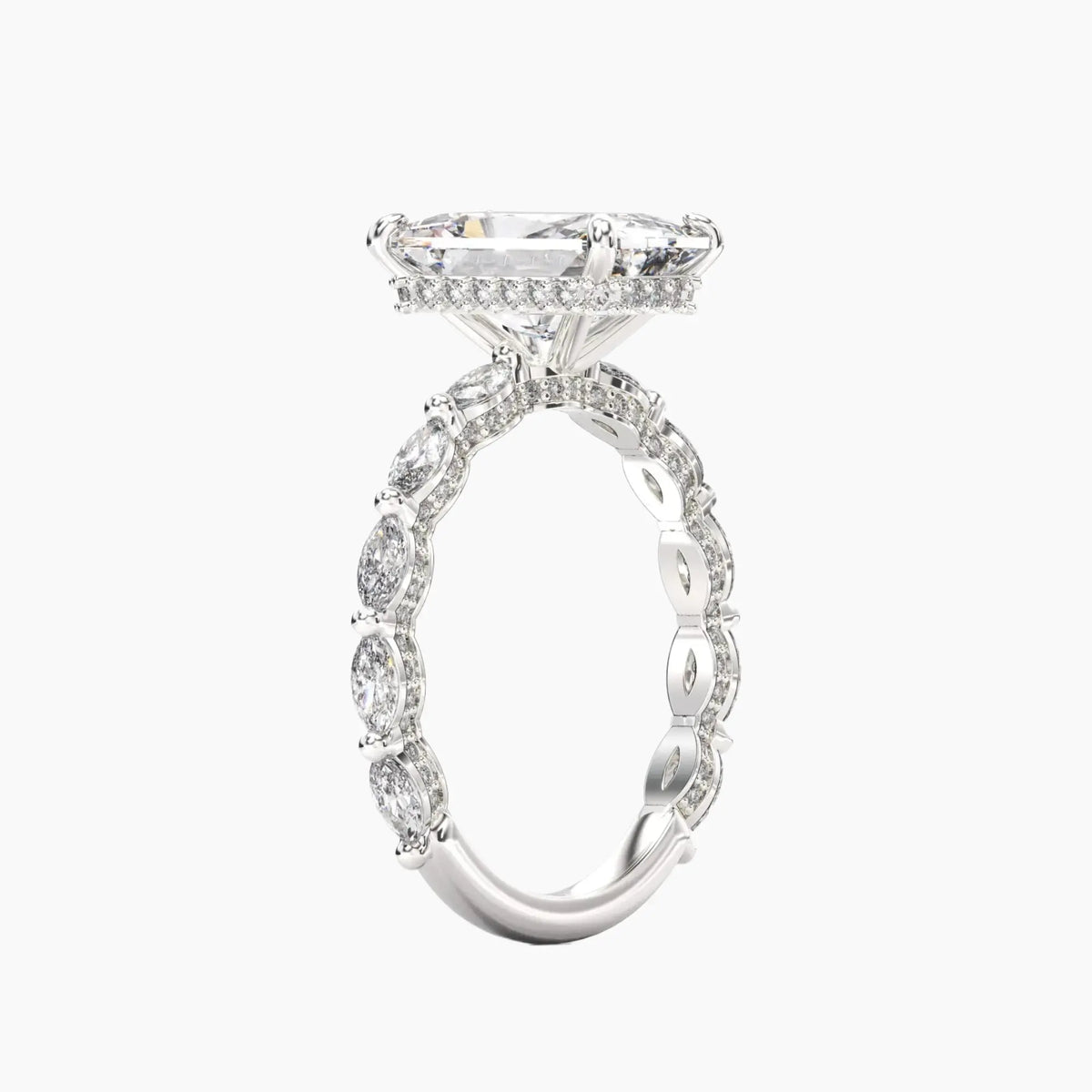 OBSER190 - Twinkle Radiant engagement ring setting view 2