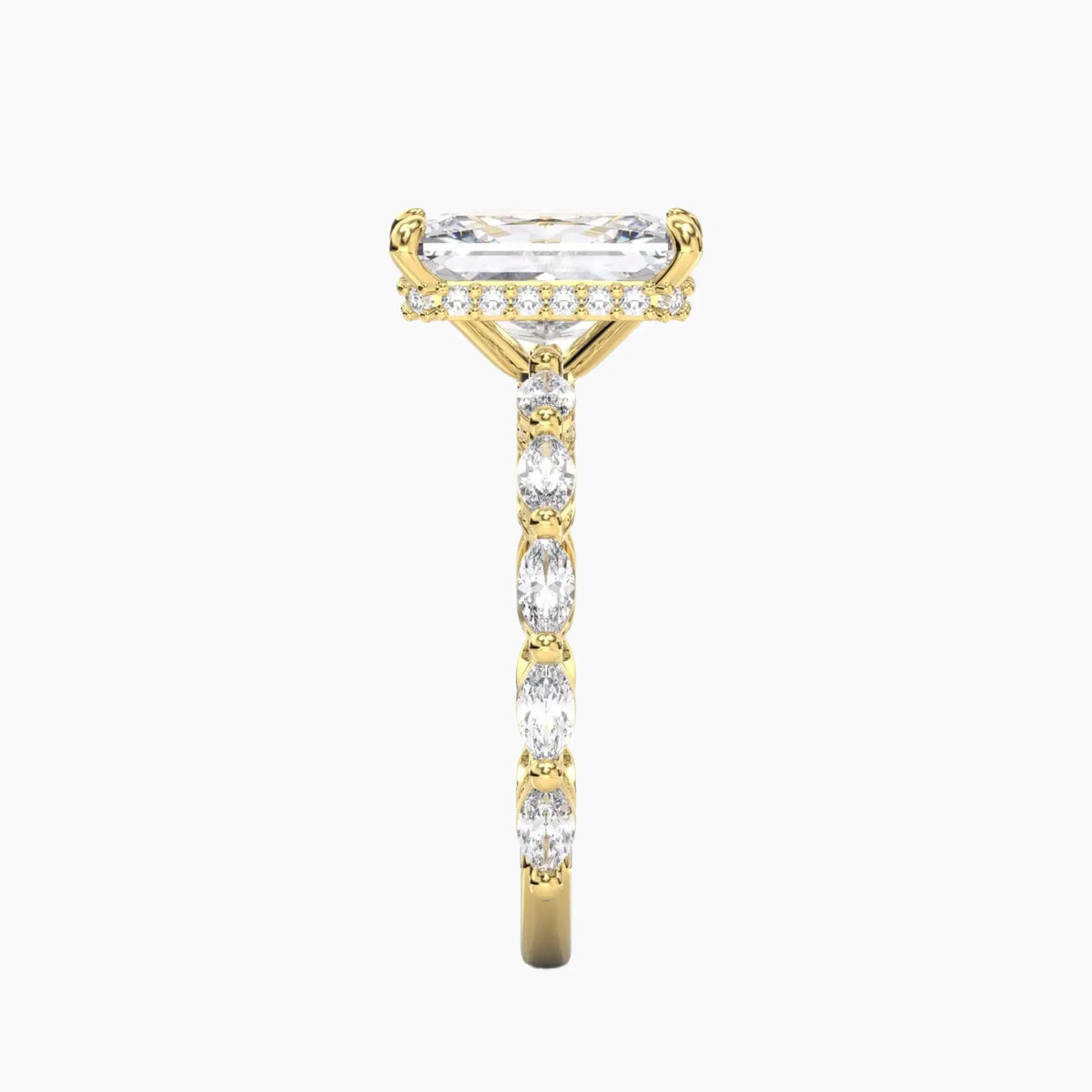 OBSER190 - Twinkle Radiant engagement ring setting view 6