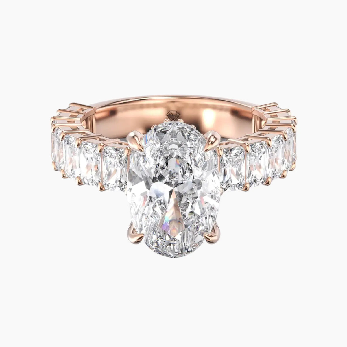 OBSER108 - Petricor Oval engagement ring setting view 7