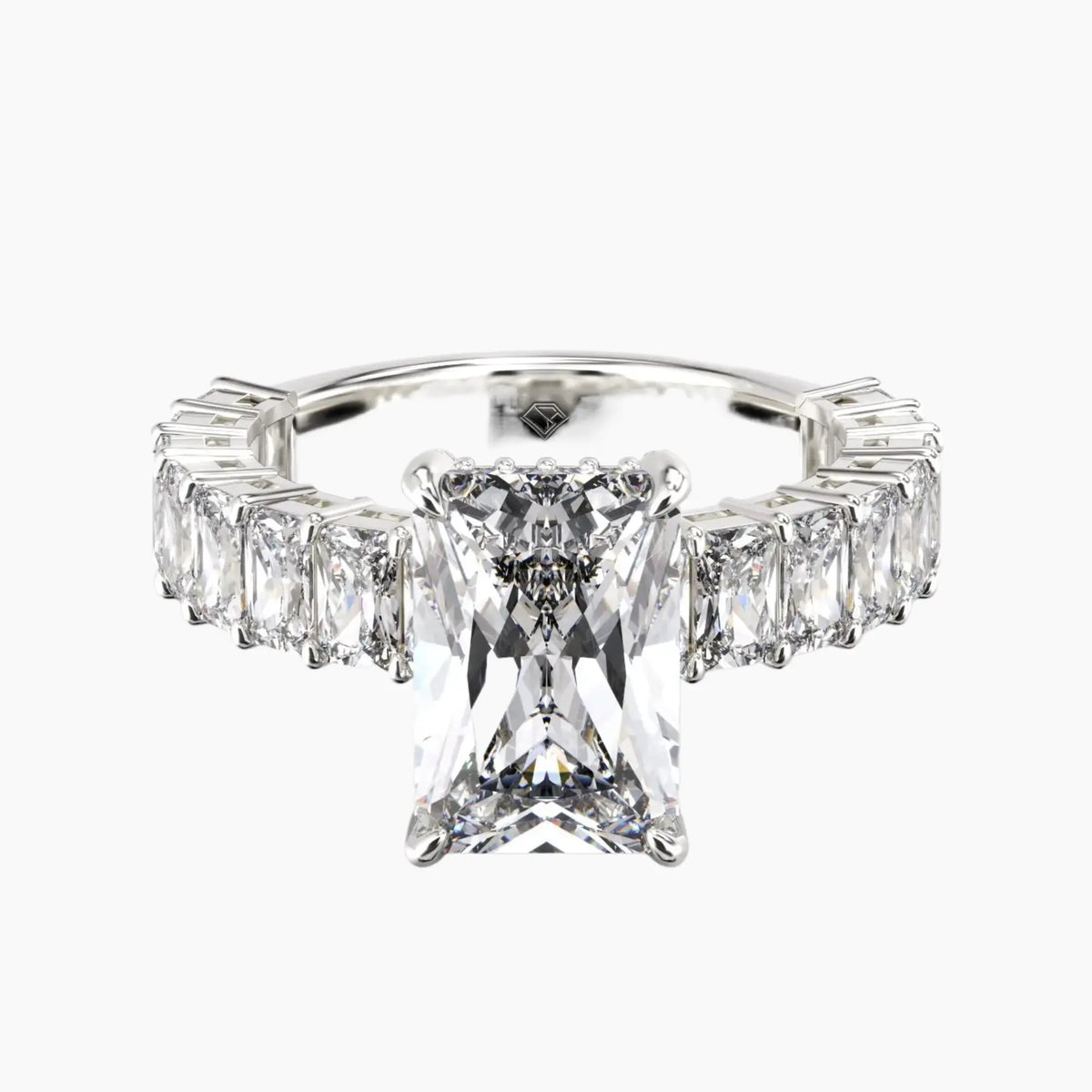 OBSER074 - Petricor Radiant engagement ring setting view 1