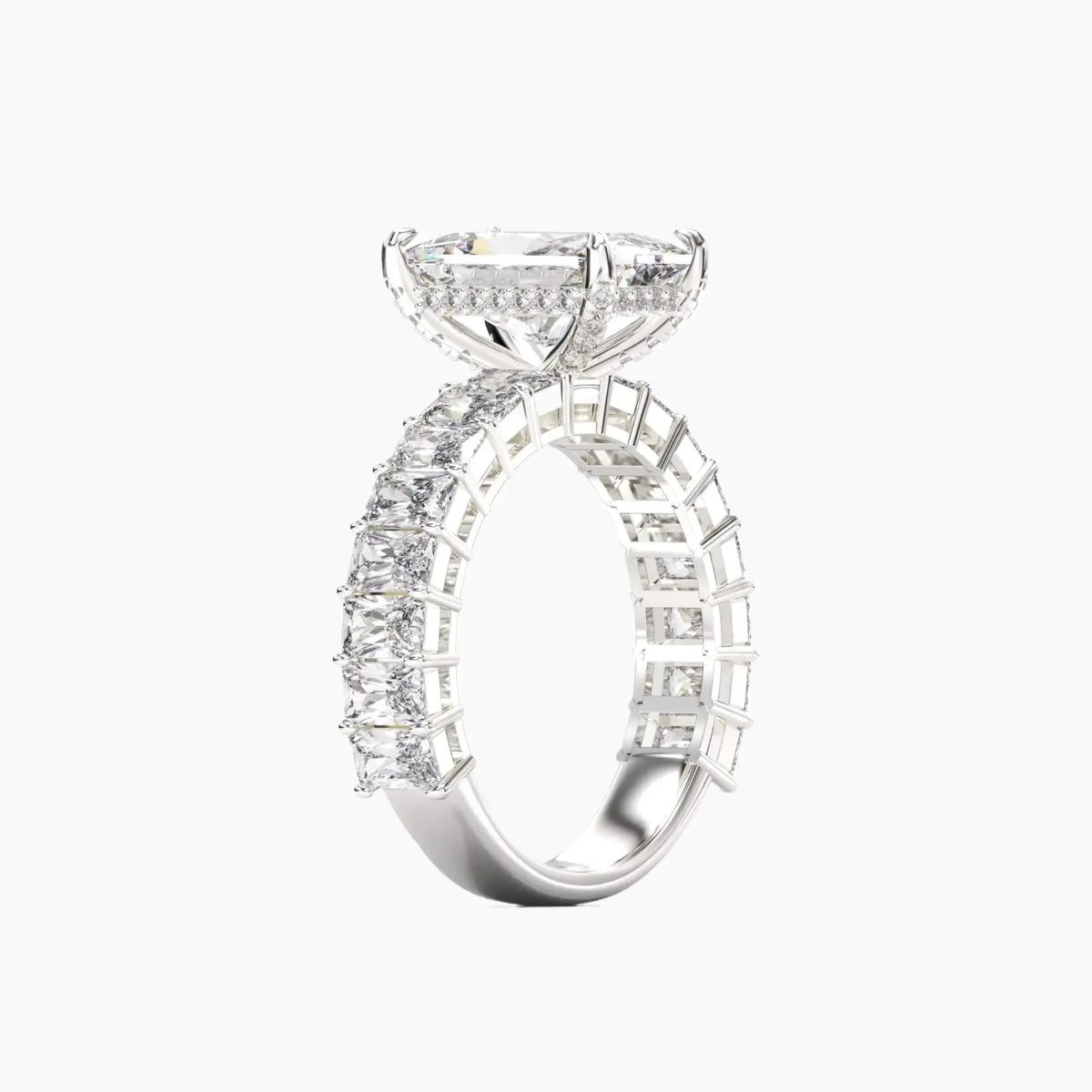 OBSER074 - Petricor Radiant engagement ring setting view 2