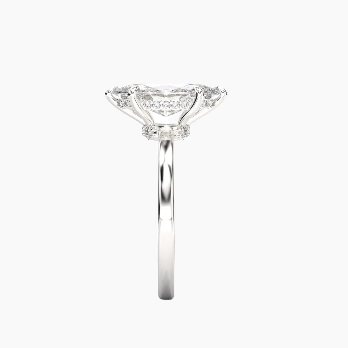 OBSER188 - Beryl Marquise engagement ring setting view 3