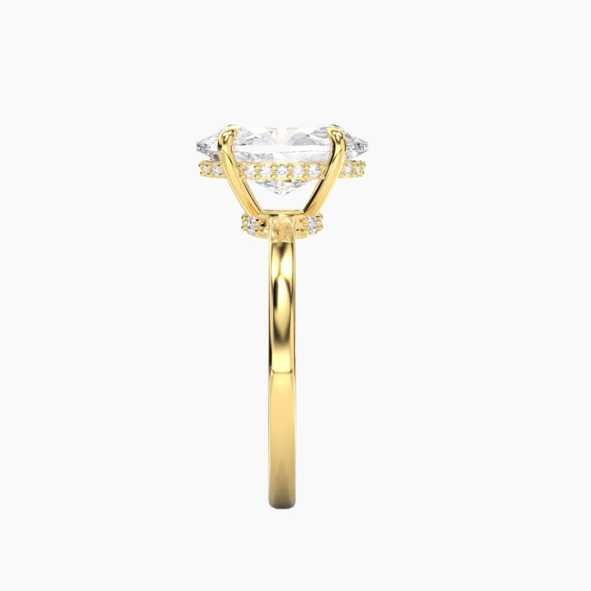OBSER073 - Beryl Oval engagement ring setting view 6