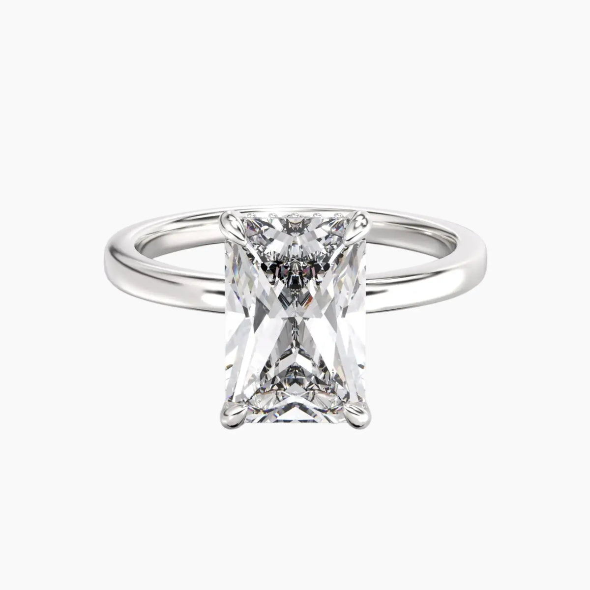 OBSER107 - Beryl Radiant engagement ring setting view 1