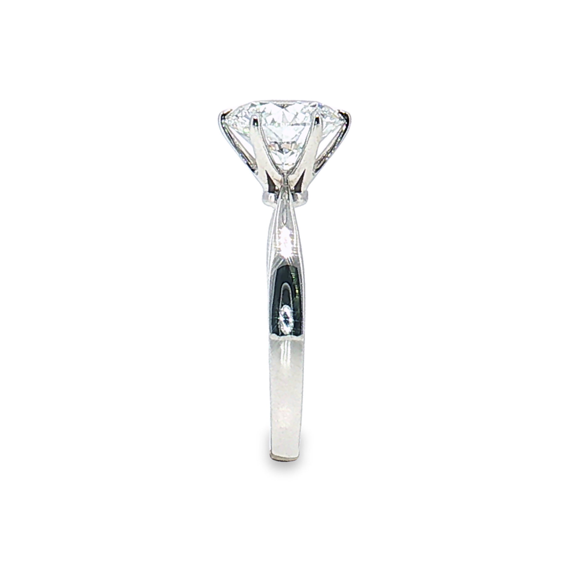 LGT0825 - Setting Only Round Cut Six-Prong Solitaire Engagement Ring