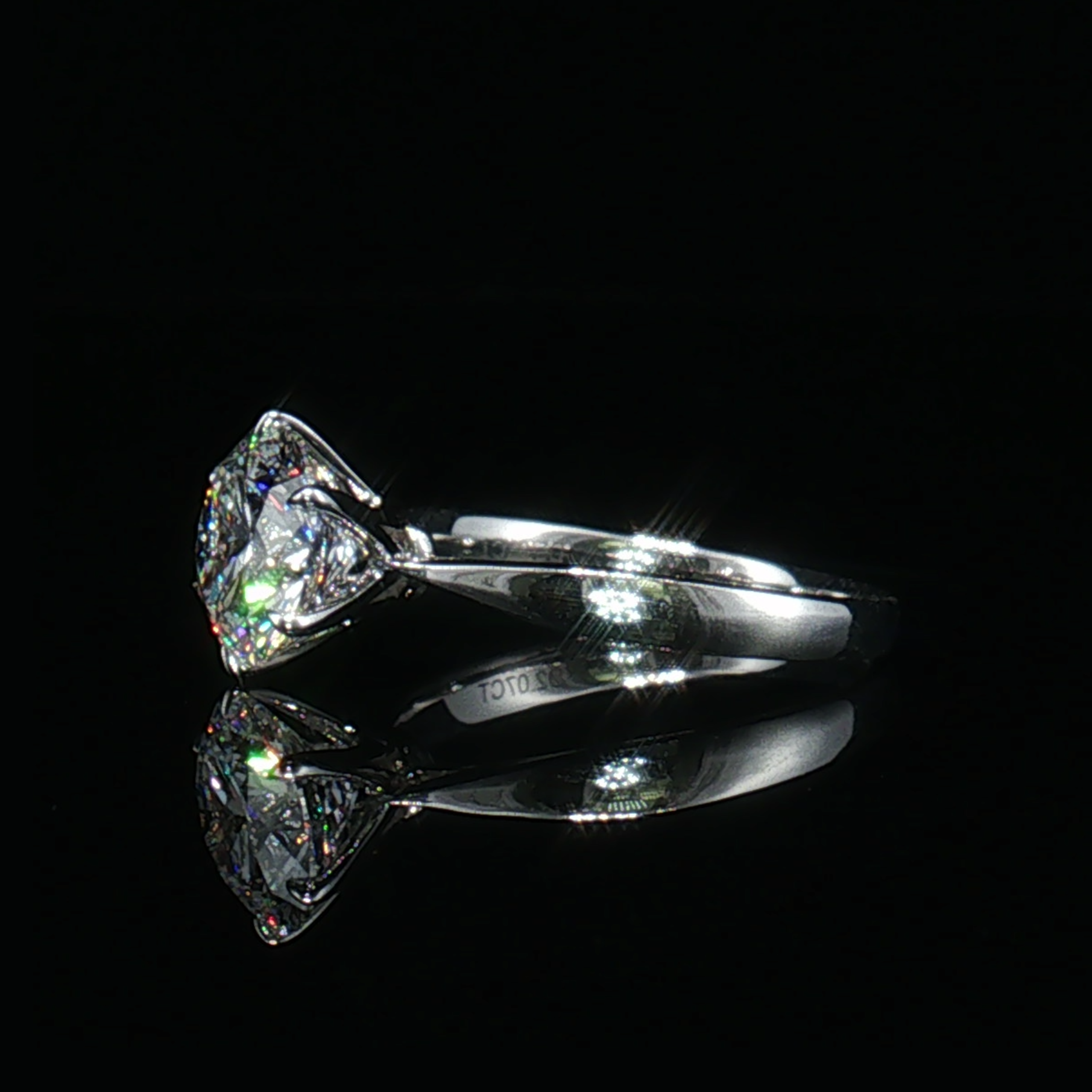 LGT0825 - Setting Only Round Cut Six-Prong Solitaire Engagement Ring