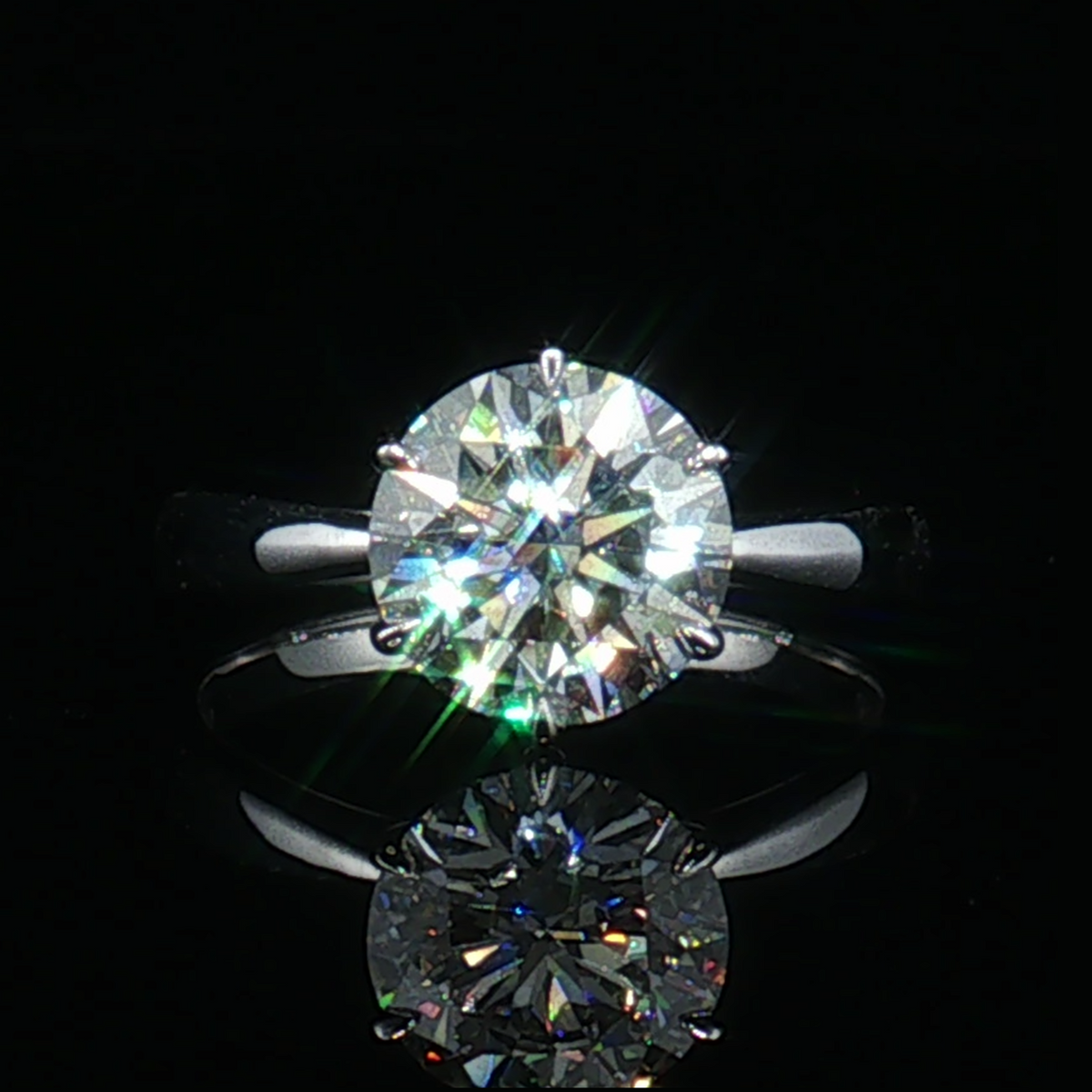 LGT0825 - Setting Only Round Cut Six-Prong Solitaire Engagement Ring